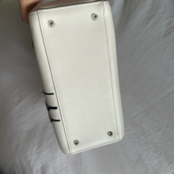 Christian Dior Lady Dior Medium white limited edition - Picture 4 of 8